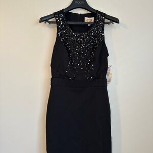 Gianni Bini Black Mini Dress with Embellishments. Homecoming Dress